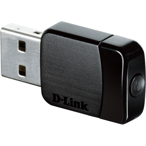 D-Link Mini adapter AC580, nettverksadapter, USB , 802.11n/g/ac, svart