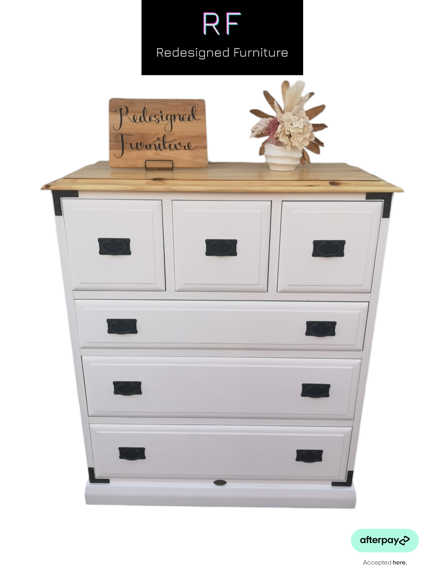 Large Tallboy SOLID WOOD Drawers