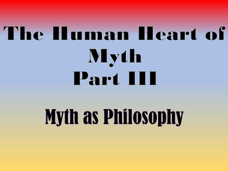 Myths as Philosophy?