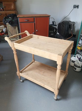 Desserte bar après aérogommage