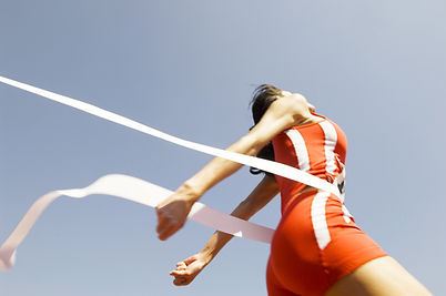 Runner Crossing Finish