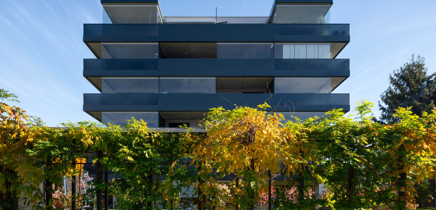 oxer | habitat collectif | conthey | façade sur jardin | atelier4 | bureau 