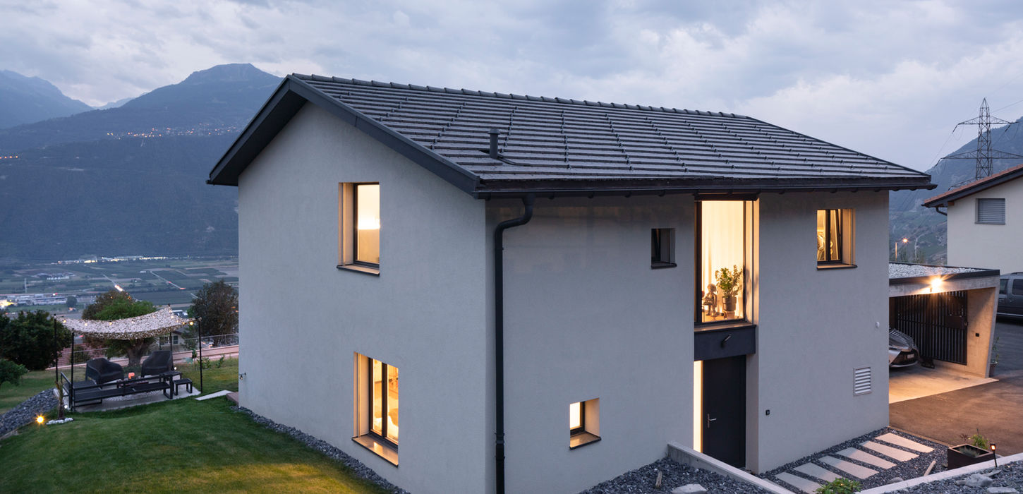 villa dessimoz | villa individuelle | erde | extérieur | atelier4 | bureau d'architecture