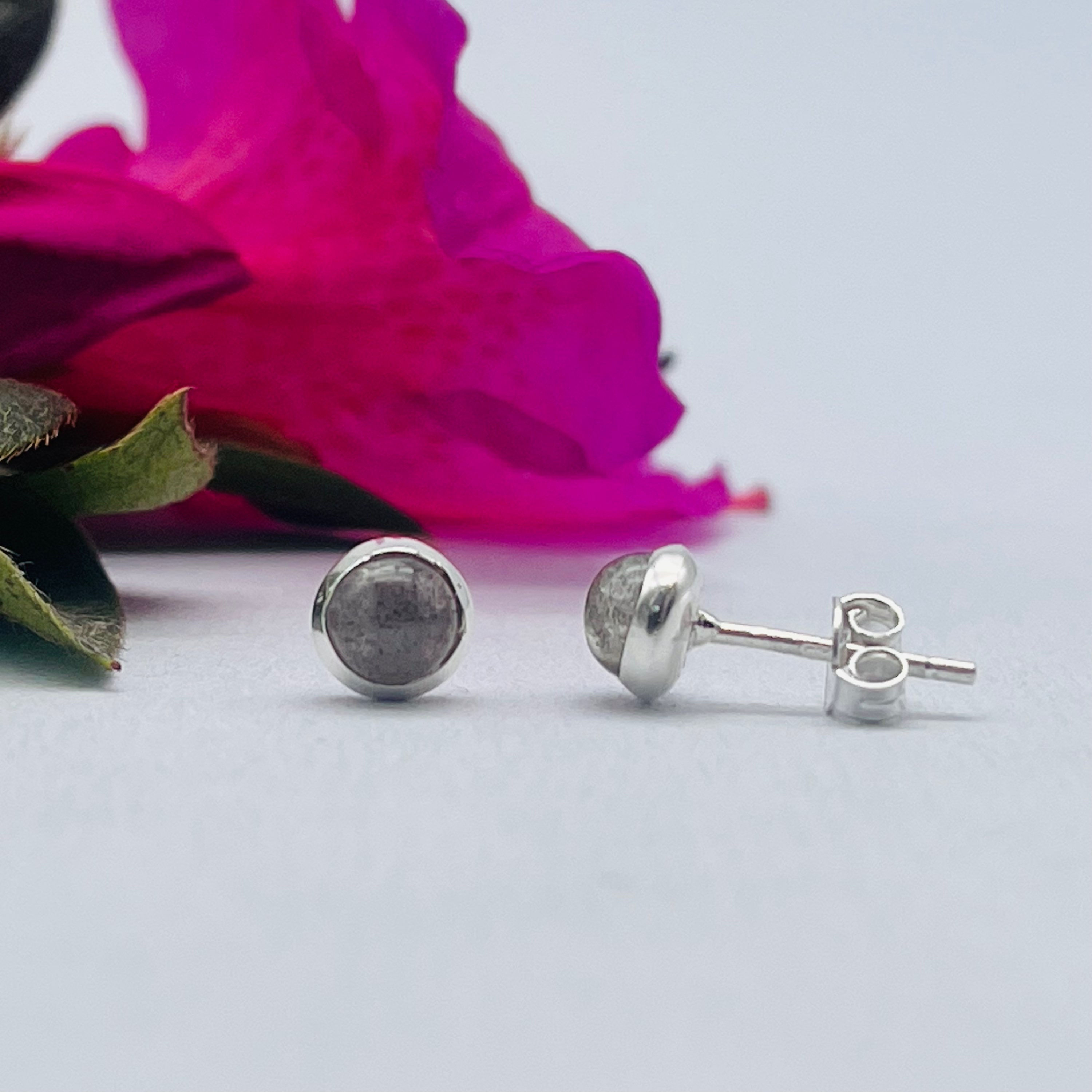 Labradorite Stud Earrings