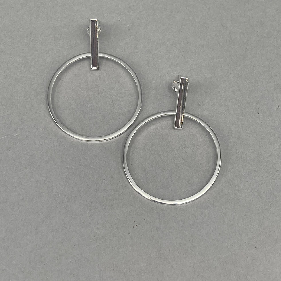 Circle drop Earrings