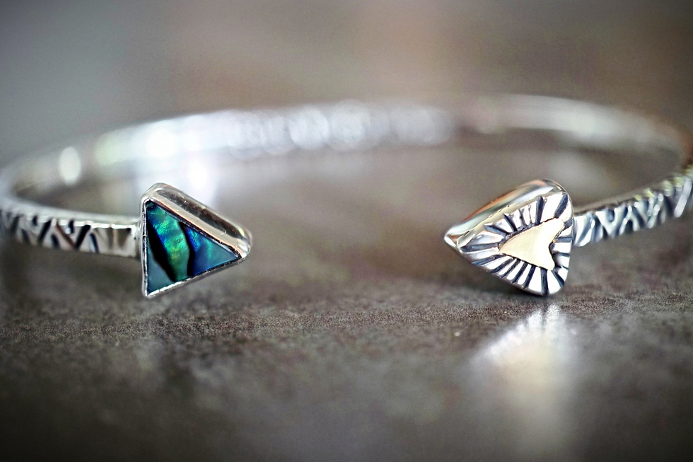 Miniaturbild: Abalone Arrow cuff