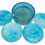 Thumbnail: Dazzling blue wave glow-in-the-dark coasters, ready to add a touch of magic to your tabletops! Layed out