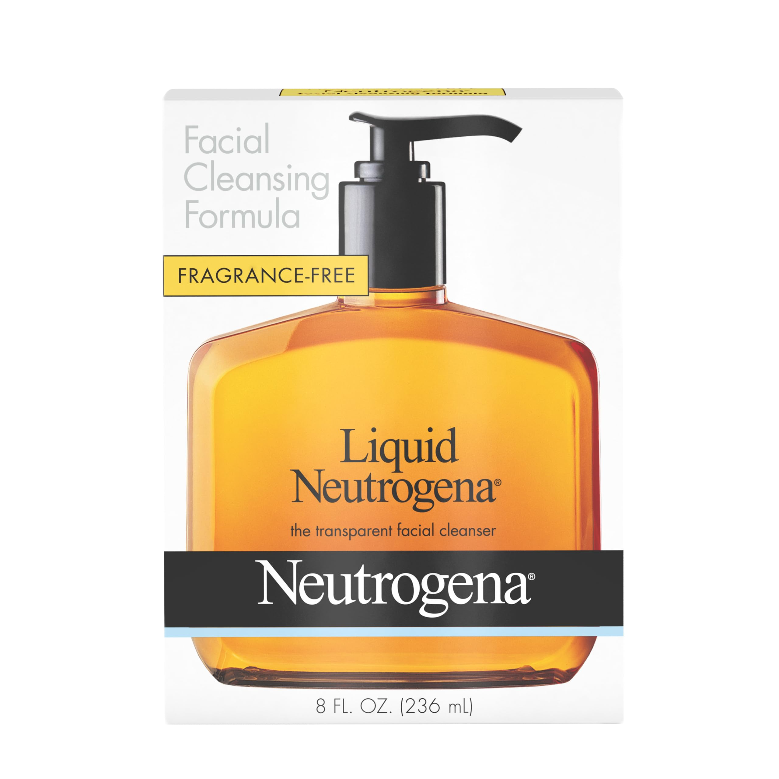Neutrogena Liquid Fragrance-Free Gentle Facial Cleanser with Glycerin Hypoallerg