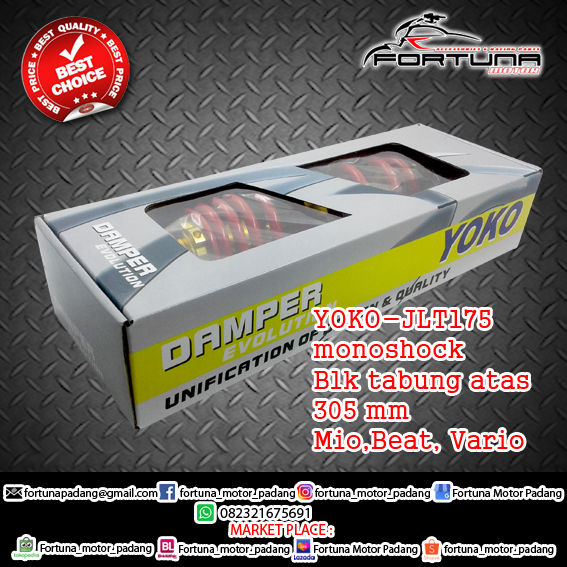 Thumbnail: YOKO-JLT1044D Shock Belakang 270,320,340,360mm Bebek