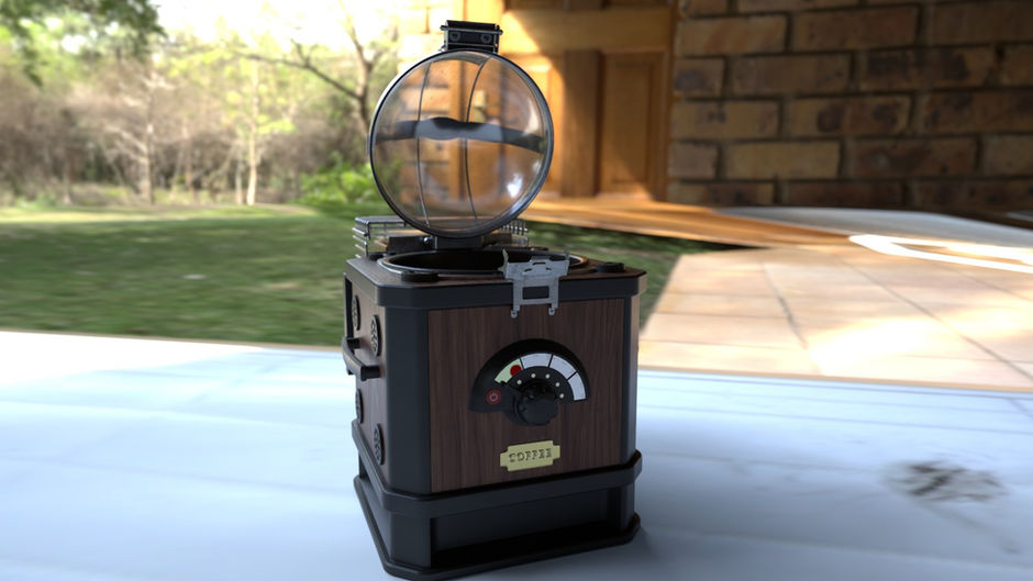 Coffee beans roasting machine