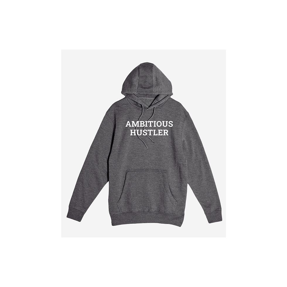 Thumbnail: Ambitious Hustler Hoodie - CHARCOAL HEATHER - UNISEX