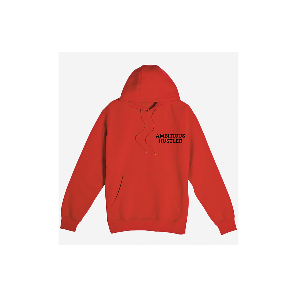 Thumbnail: Ambitious Hustler Hoodie - RED - UNISEX