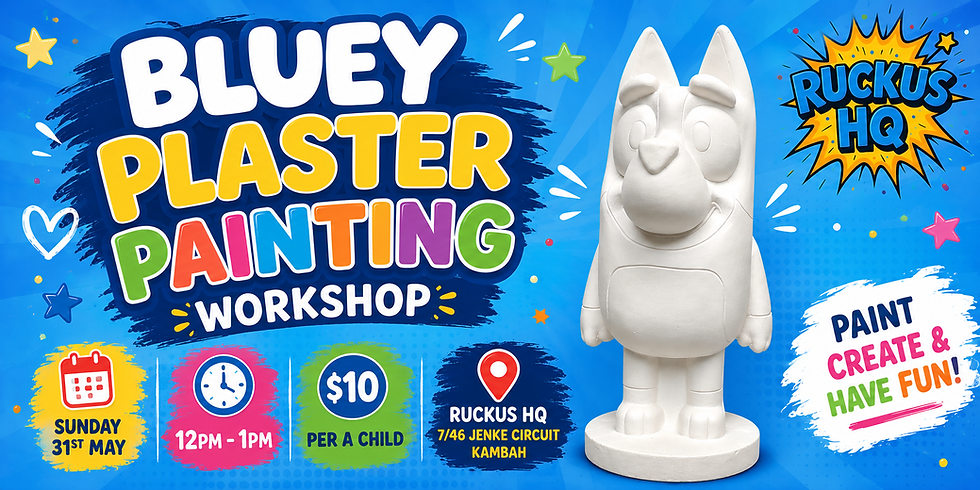 Bluey Plaster Painting Workshop
