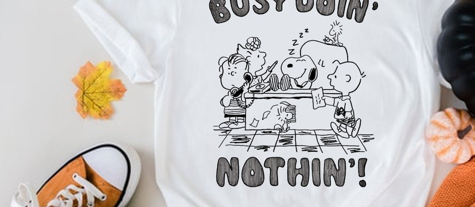 Official Snoopy Busy Doin Nothing Shirt