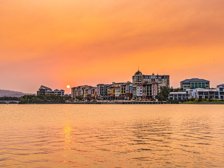 Another day another sunset over a lake