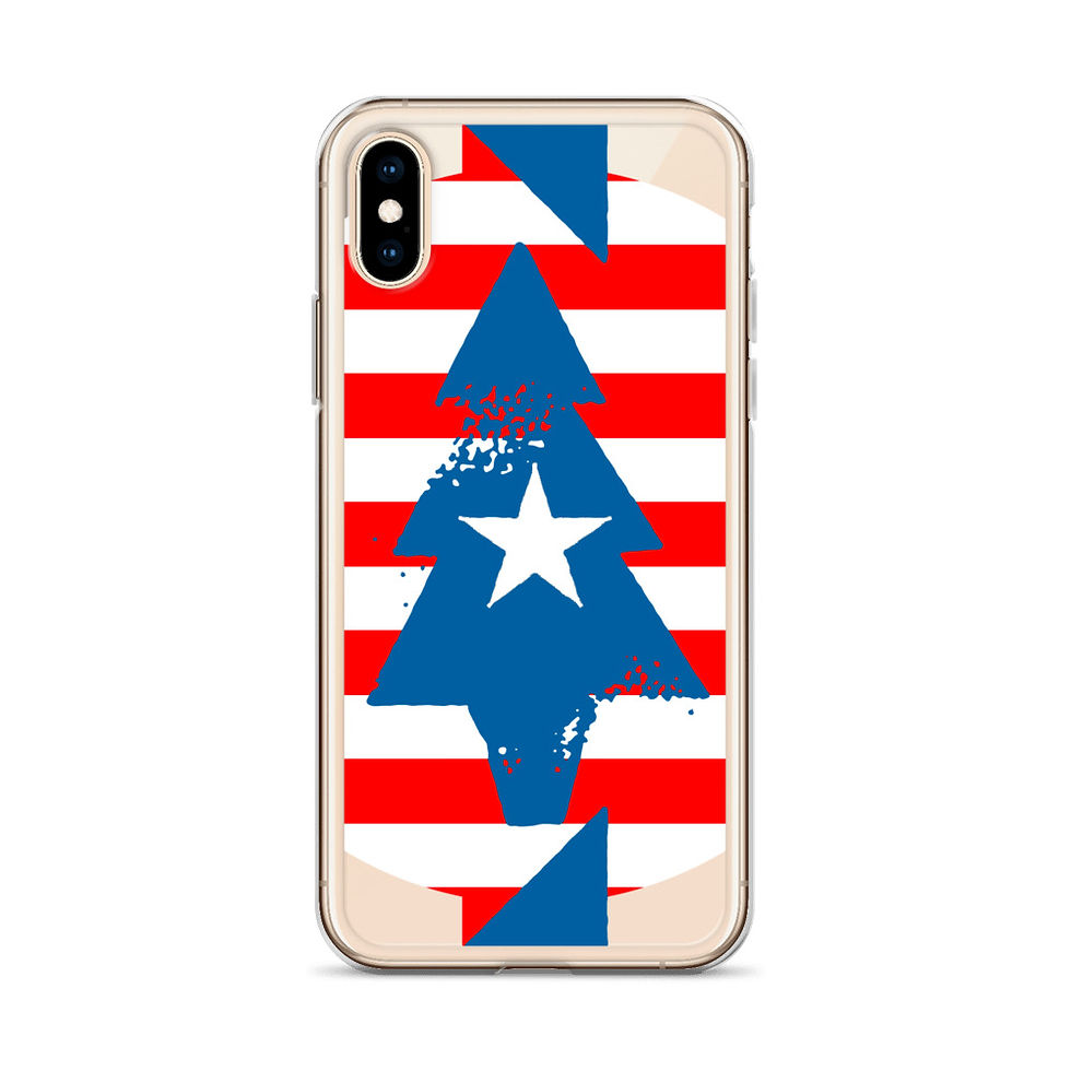 Thumbnail: Patriotic Peace Tree iPhone Case