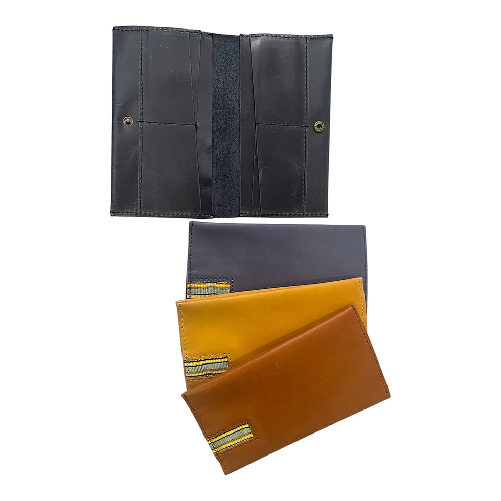 Thumbnail: Large Leather Wallet with Button, A Beautiful Surprise, Handpicked Just for You