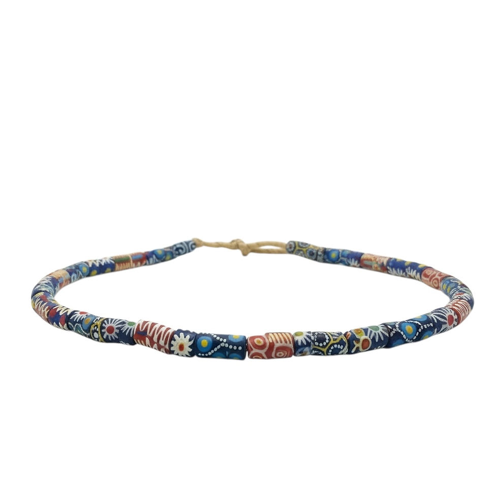 Thumbnail: Ashanti glass bead necklace