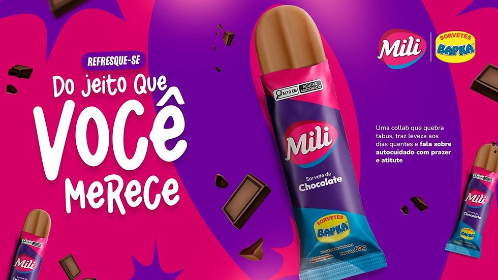 Ação de verão da Mili em Caiobá no litoral do Paraná