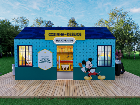 Ação promocional Britânia no Natal Disney no Barigui