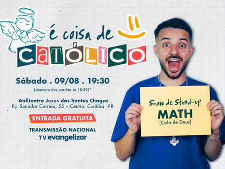 Influenciador católico se apresenta em stand-up gratuito em Curitiba