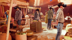 Exposição imersiva do Coliseu com realidade virtual e cenografia da Roma Antiga no Shopping Vila Olímpia