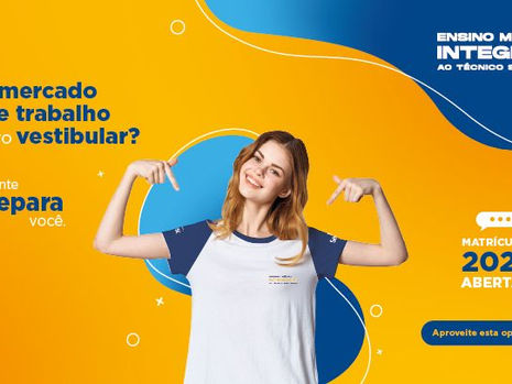 Sesc Senac abre matrículas para o Ensino Médio Integrado ao Técnico 2026, oferecendo formação completa para jovens estudantes.
