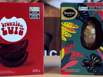 Ovo de Páscoa Barion com pedaços de bala de banana de Antonina em edição especial de Páscoa 2026