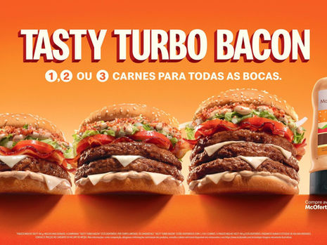 Promoção do Tasty Turbo Bacon com frasco de Molho Tasty no app Méqui