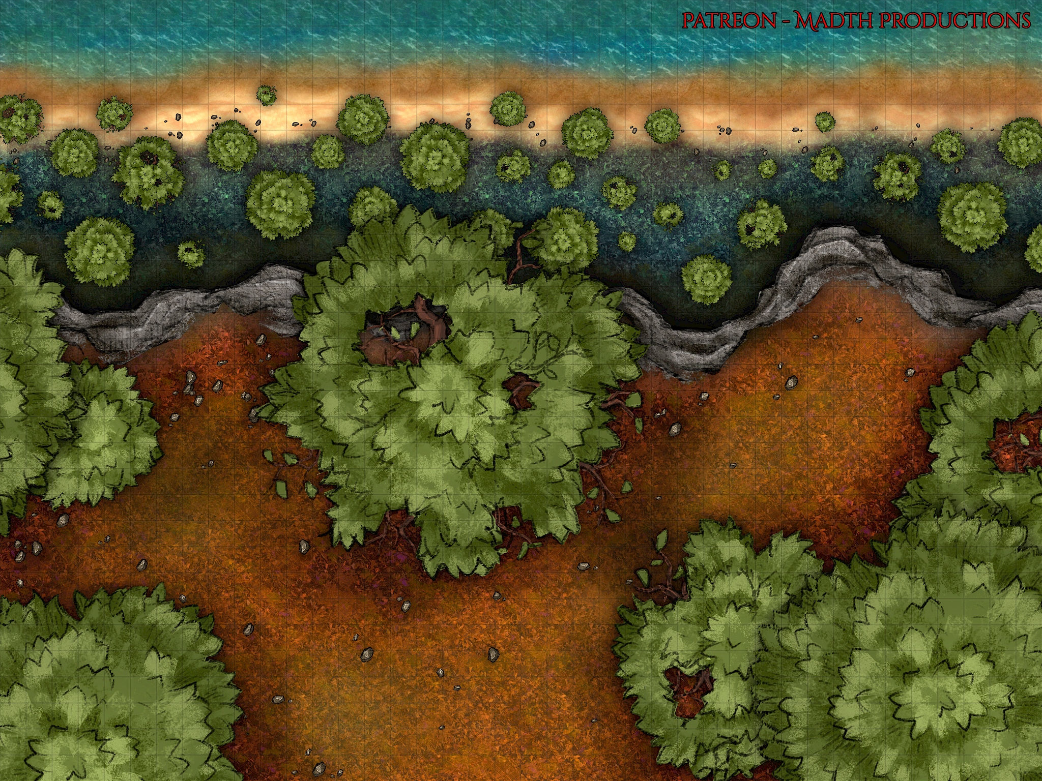 A Long Way Down Battlemap