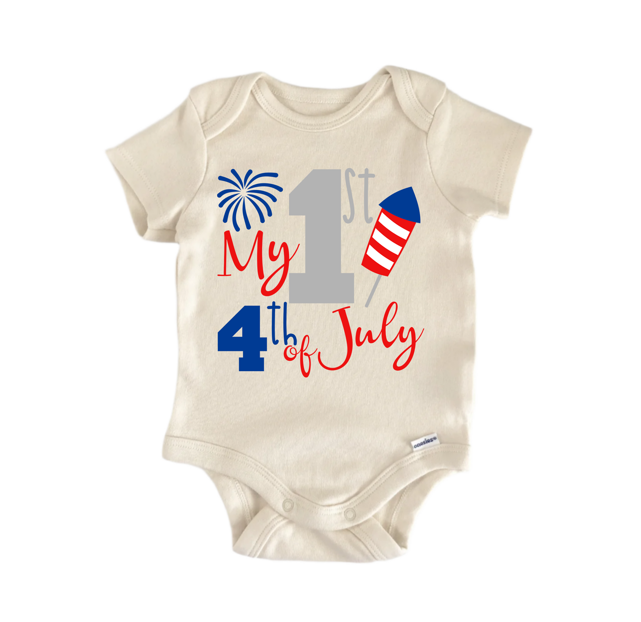 My 1st 4th of July - Baby Boy Girl Clothes Infant Bodysuit Funny Cute