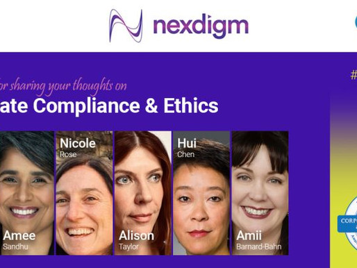 Nexdigm Podcast: Corporate Compliances and Ethics Week with Amii Barnard-Bahn