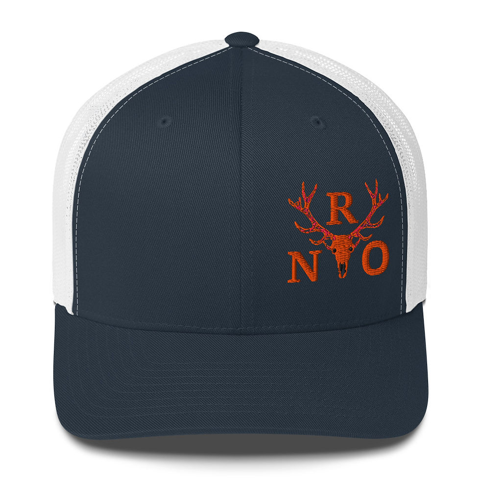 Thumbnail: Elk Skull Nature Ready Outdoors Hunter Orange Trucker Hat