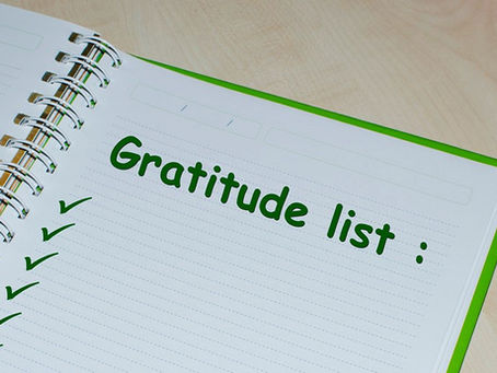 What's on your gratitude list?