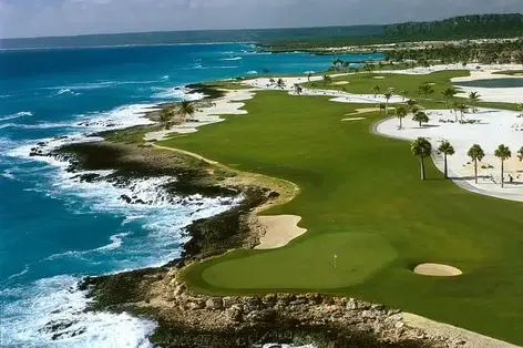 Enjoy a world-class golfing experience on a course renowned for its stunning ocean views and challenging design in Cap Cana.