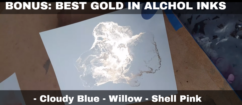 4 NEW Alcohol Ink Color Swatches - Tim Holtz & A BONUS: Pinata Metallic Color