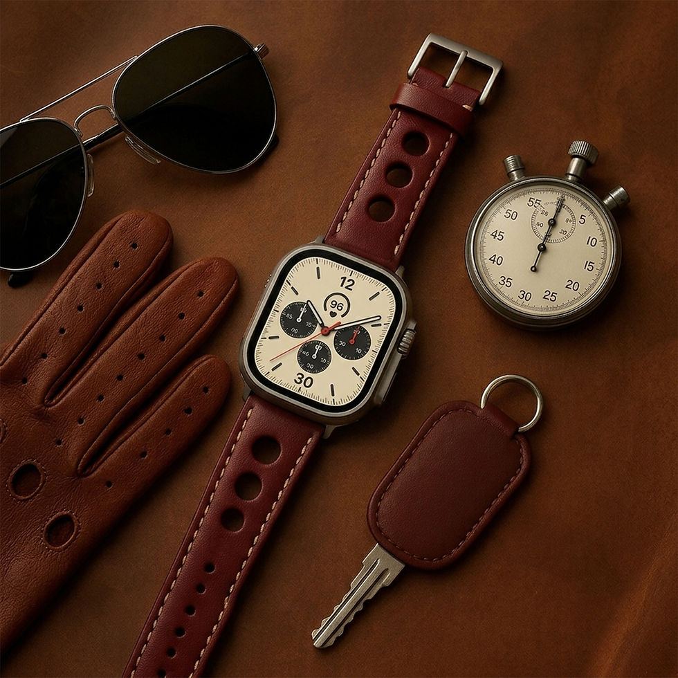 Thumbnail: GT3 Oily Leather - Apple Strap