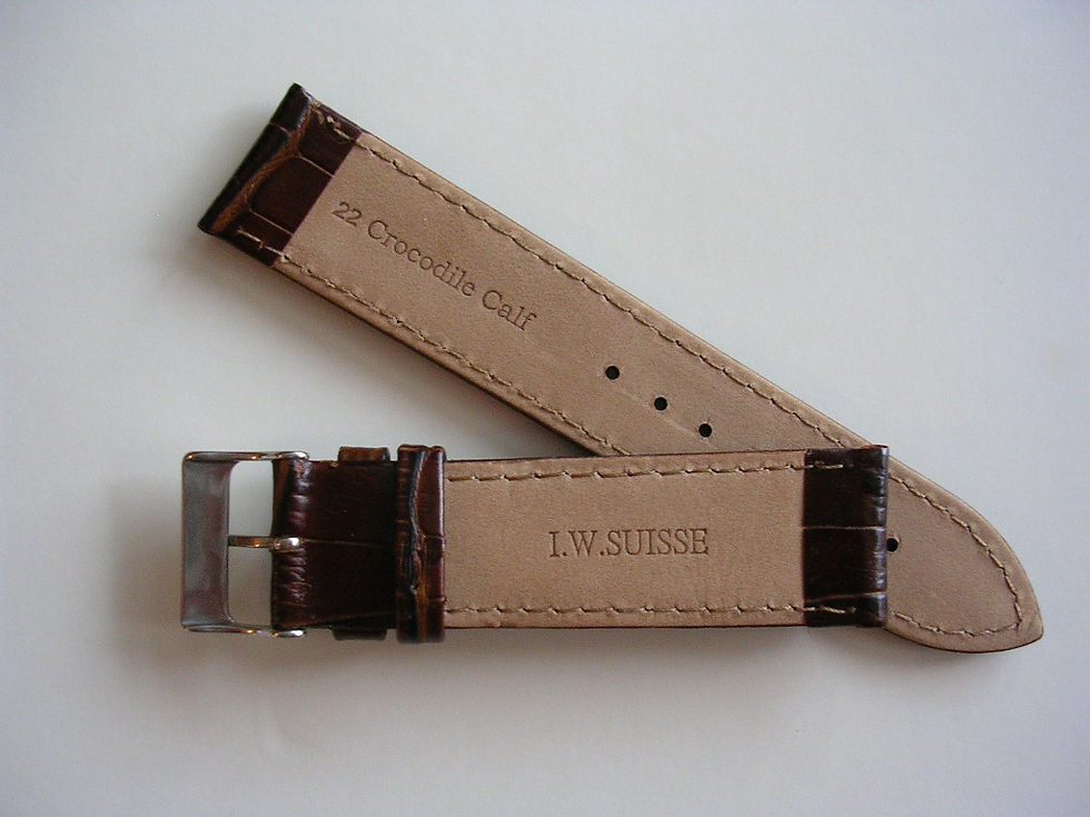 Thumbnail: Crocodile Calf Leather Watchband