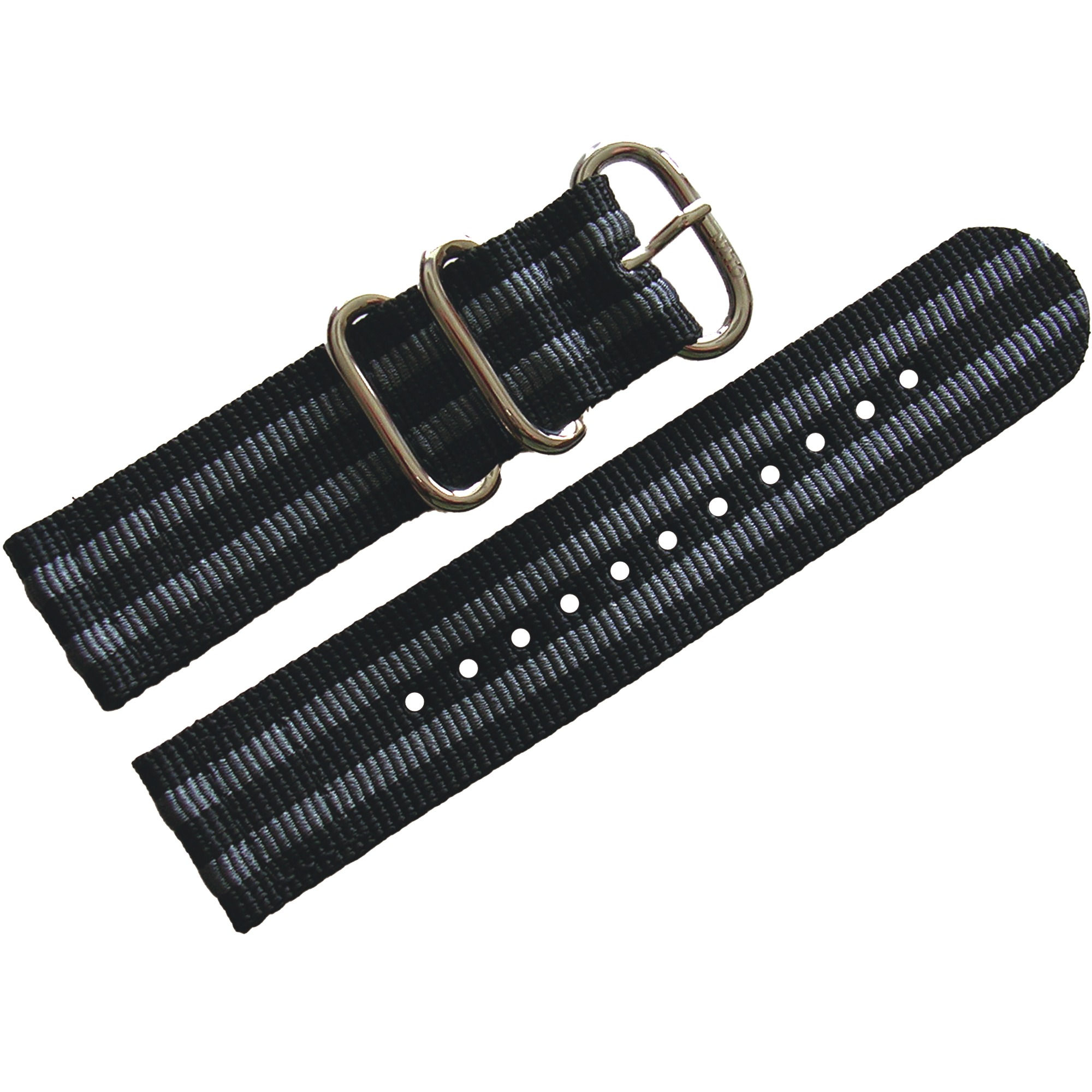 NATO® Two Piece Nylon - BlackGrey Bond