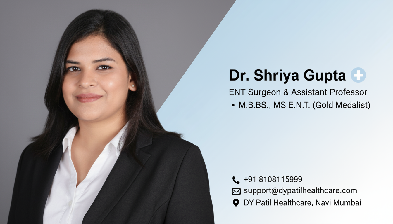 Dr. Shriya Gupta ENT and Facial Plastic Surgeon