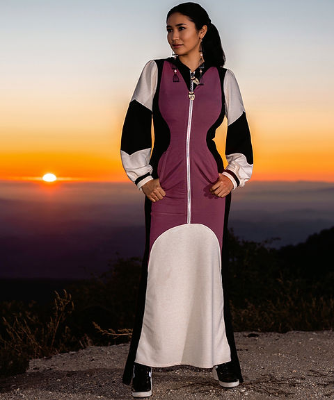 ● NERDY ● Women's Woven Hoodie Dress Super Soft Bamboo Hoodie Dress | jamieokuma