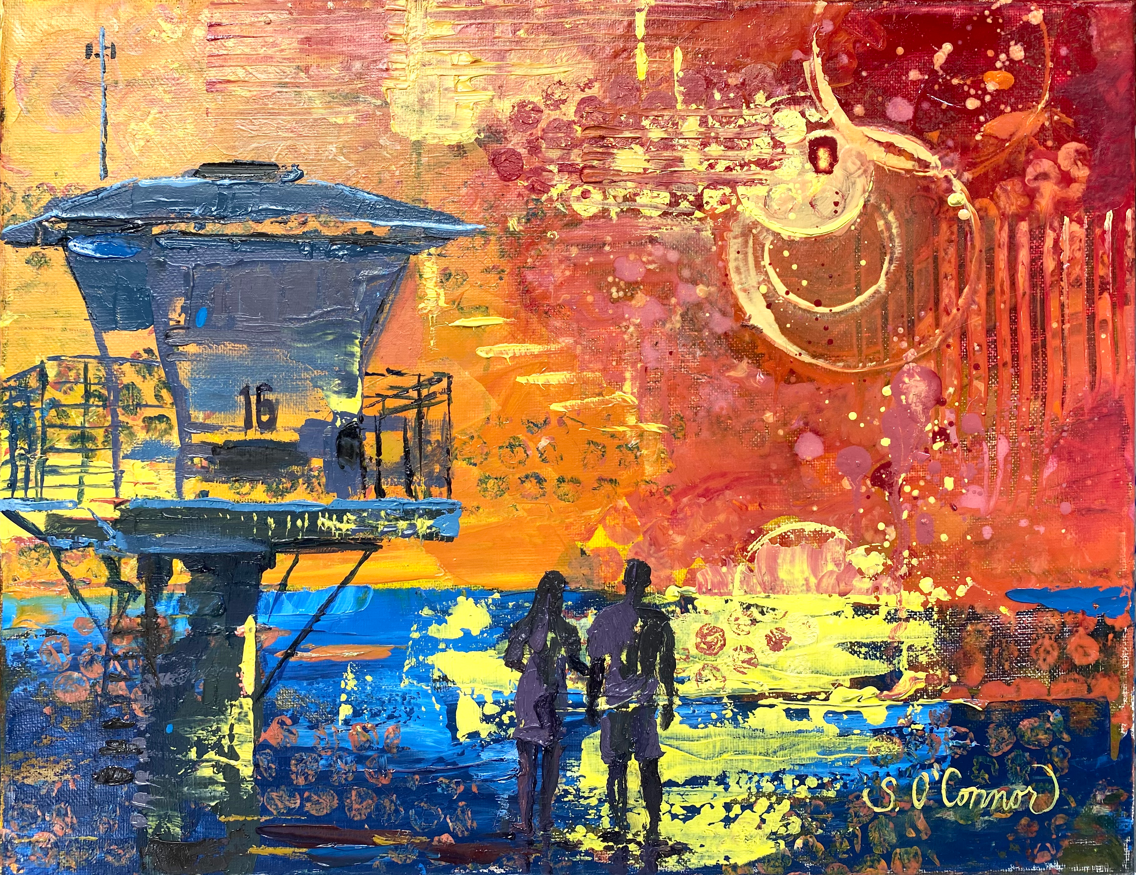 The Evening Walk, 12” x 9”