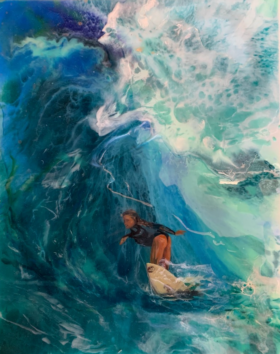 Bottom Turn, 16"x20"