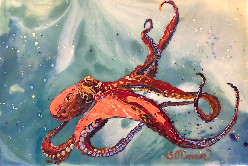 Octopus Garden, 12"x8"