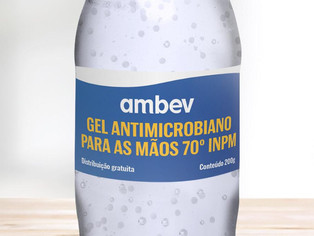 Ambev anuncia produção de álcool gel para doar a hospitais públicos
