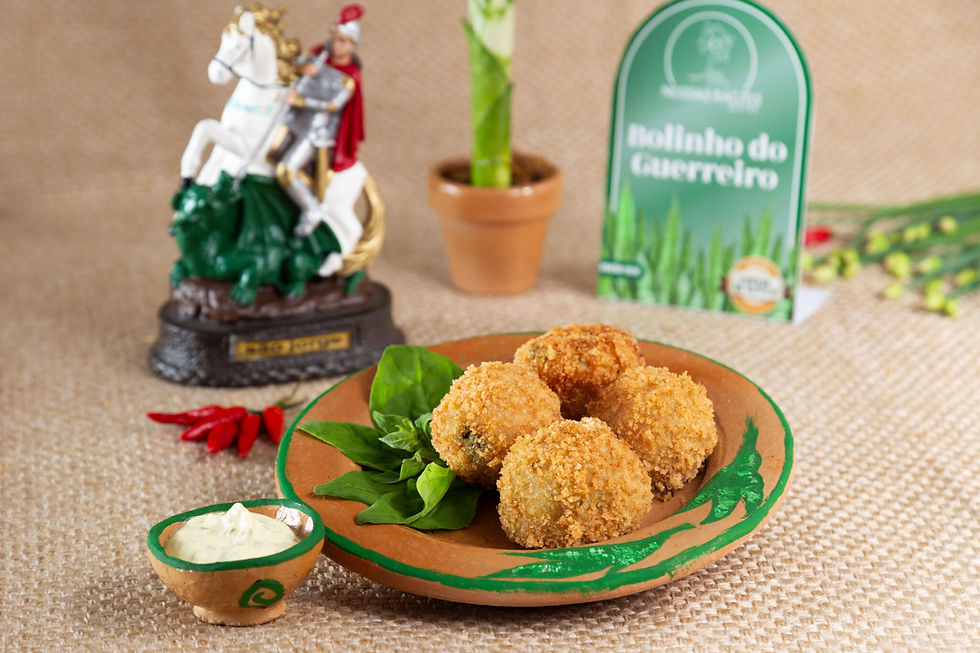 Bolinho do Guerreiro, no Nossas Raízes Bistrô