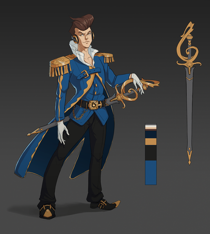 Musical Swordsman Concept Art