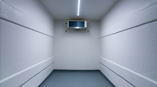 inside 6x12 refrigerated and freezer trailer mobile cooling