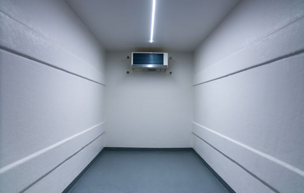 inside 6x16 refrigerated and freezer trailer mobile cooling