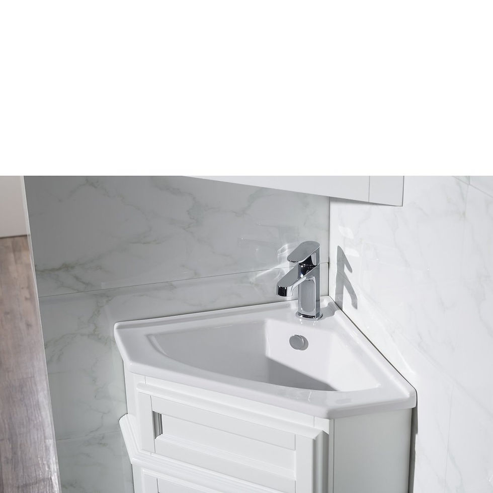 Thumbnail: 27' - A --- White corner sink